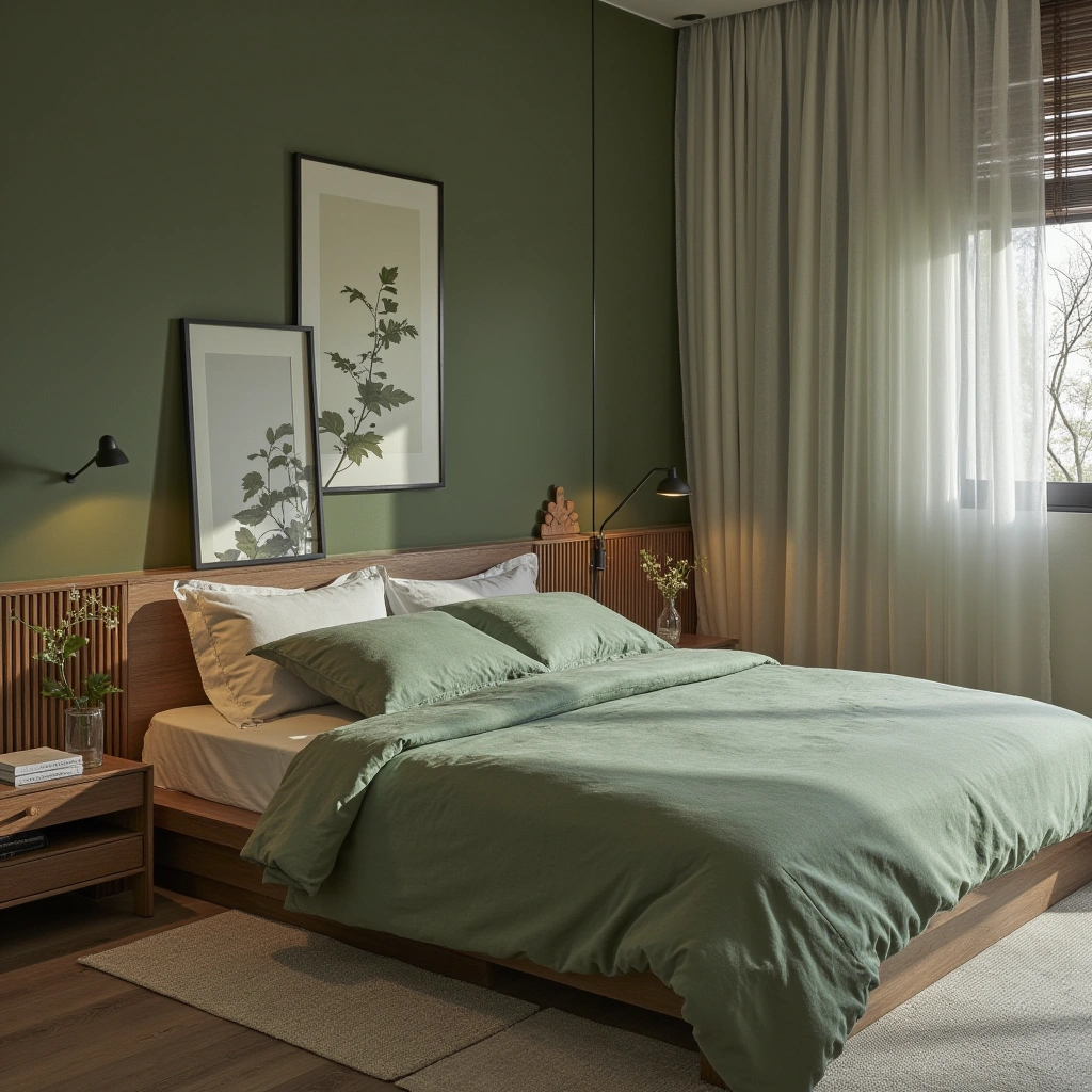 Green Bed Linen