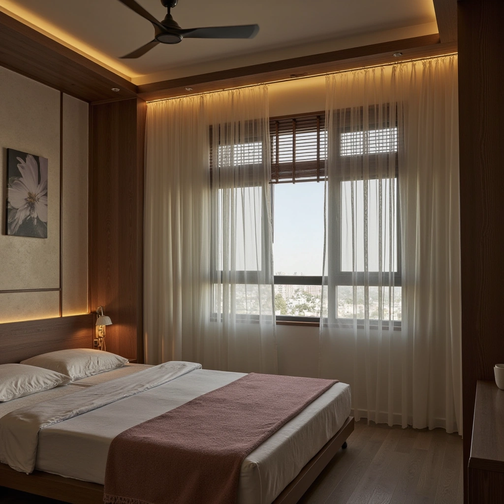 11. Window Curtains with Lighting