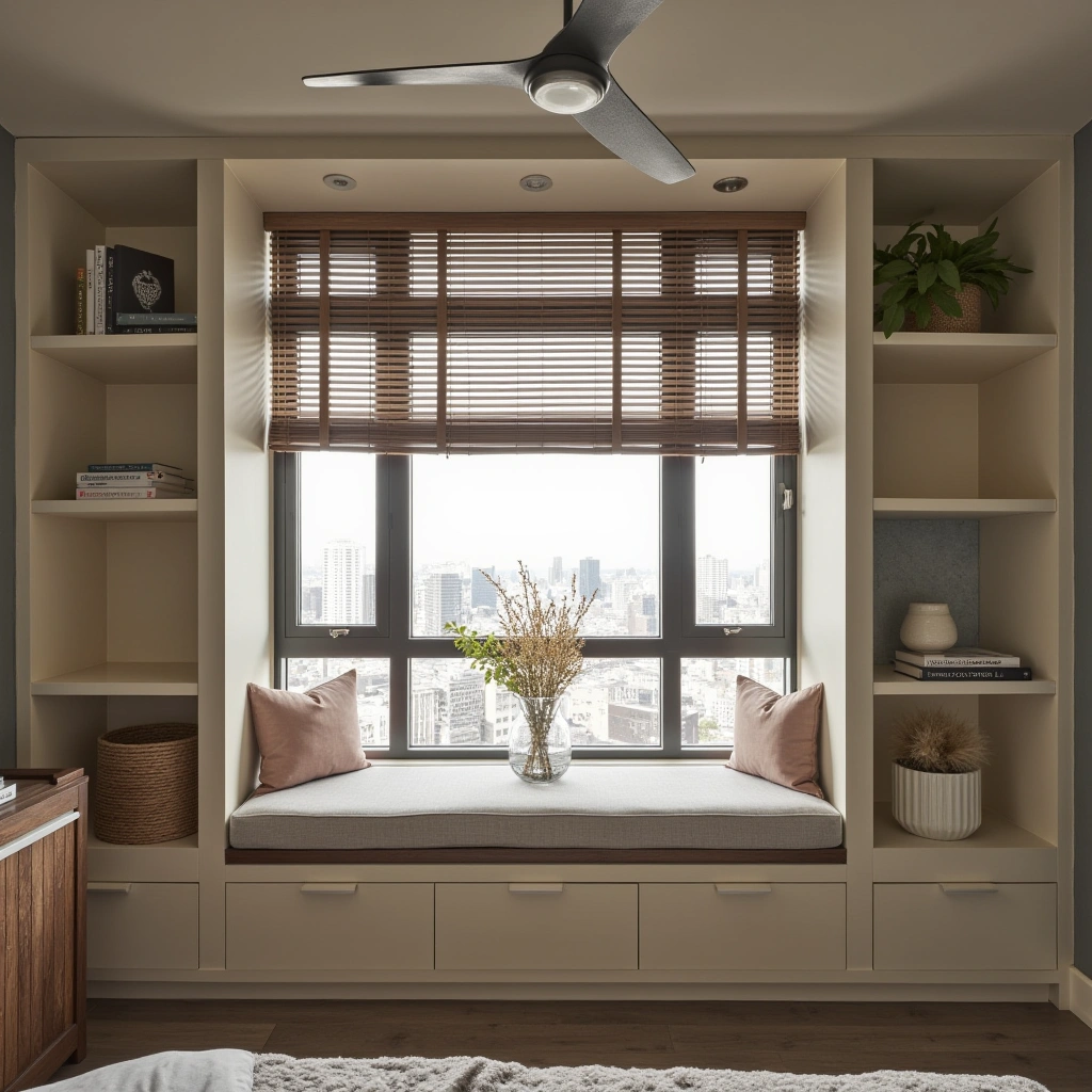 11. Create a Cozy Reading Nook with a Built-In Bench