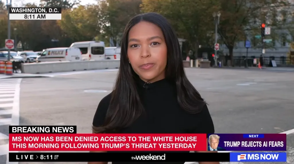 MS NOW Report: Journalists Barred from White House After Trump’s Ban