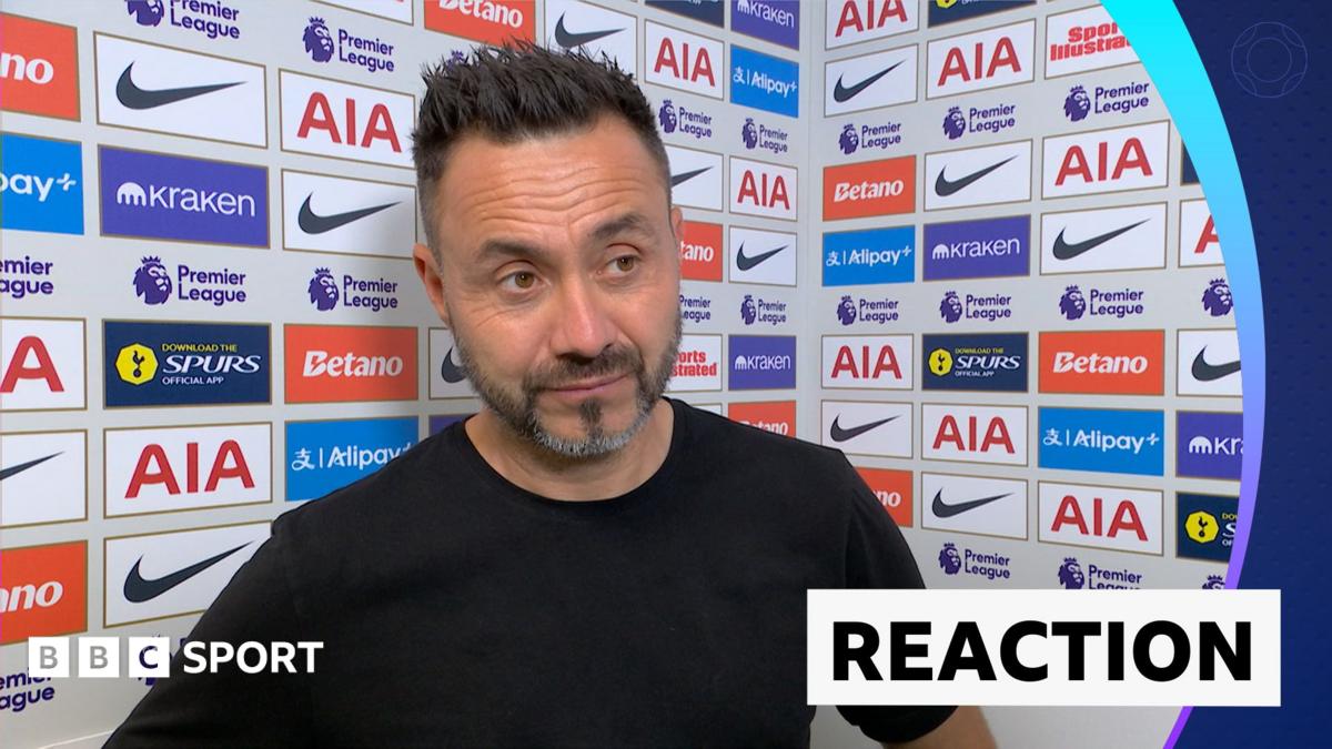 De Zerbi urges Tottenham to add blood and fight after Villa setback