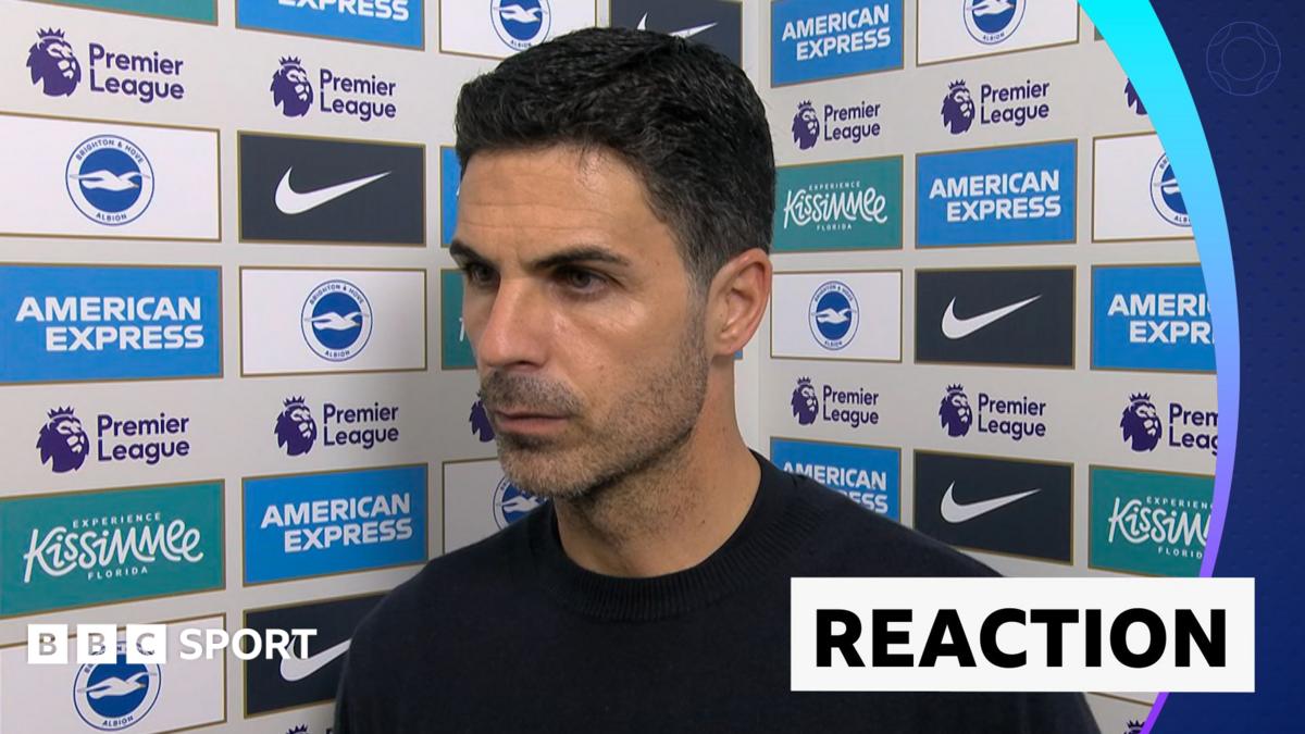 Arteta calls Brighton defeat a harsh lesson for Arsenal