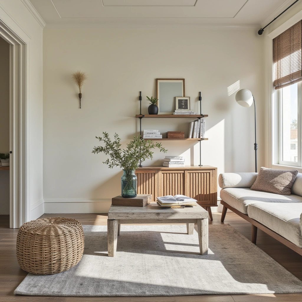 2. Vintage Wooden Furniture with a Distressed Finish