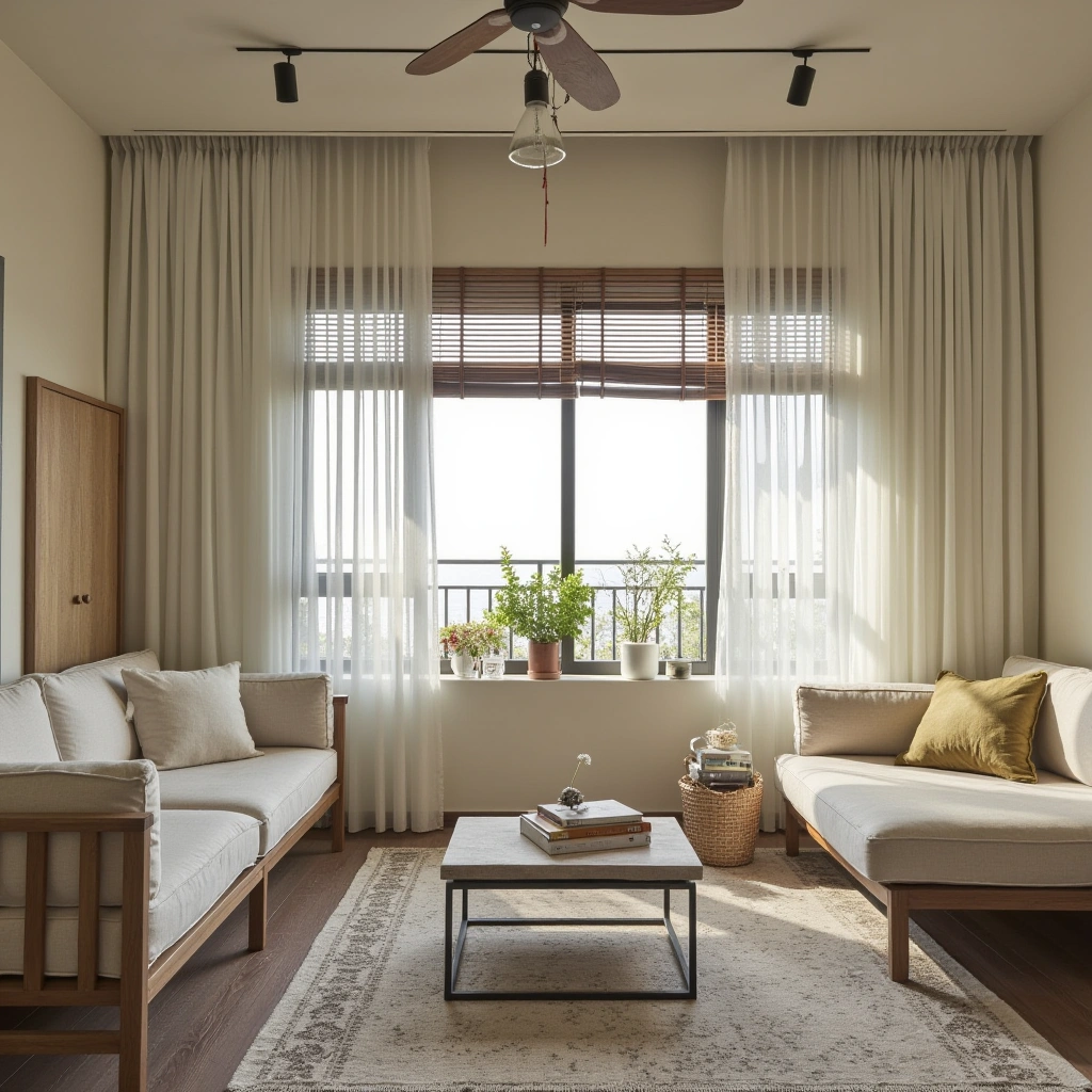 6. Natural Light and Sheer Curtains