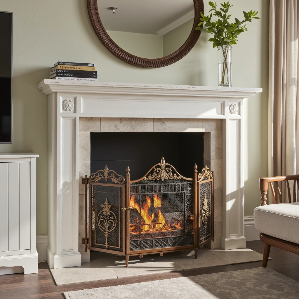 9. Statement Fireplace Screen