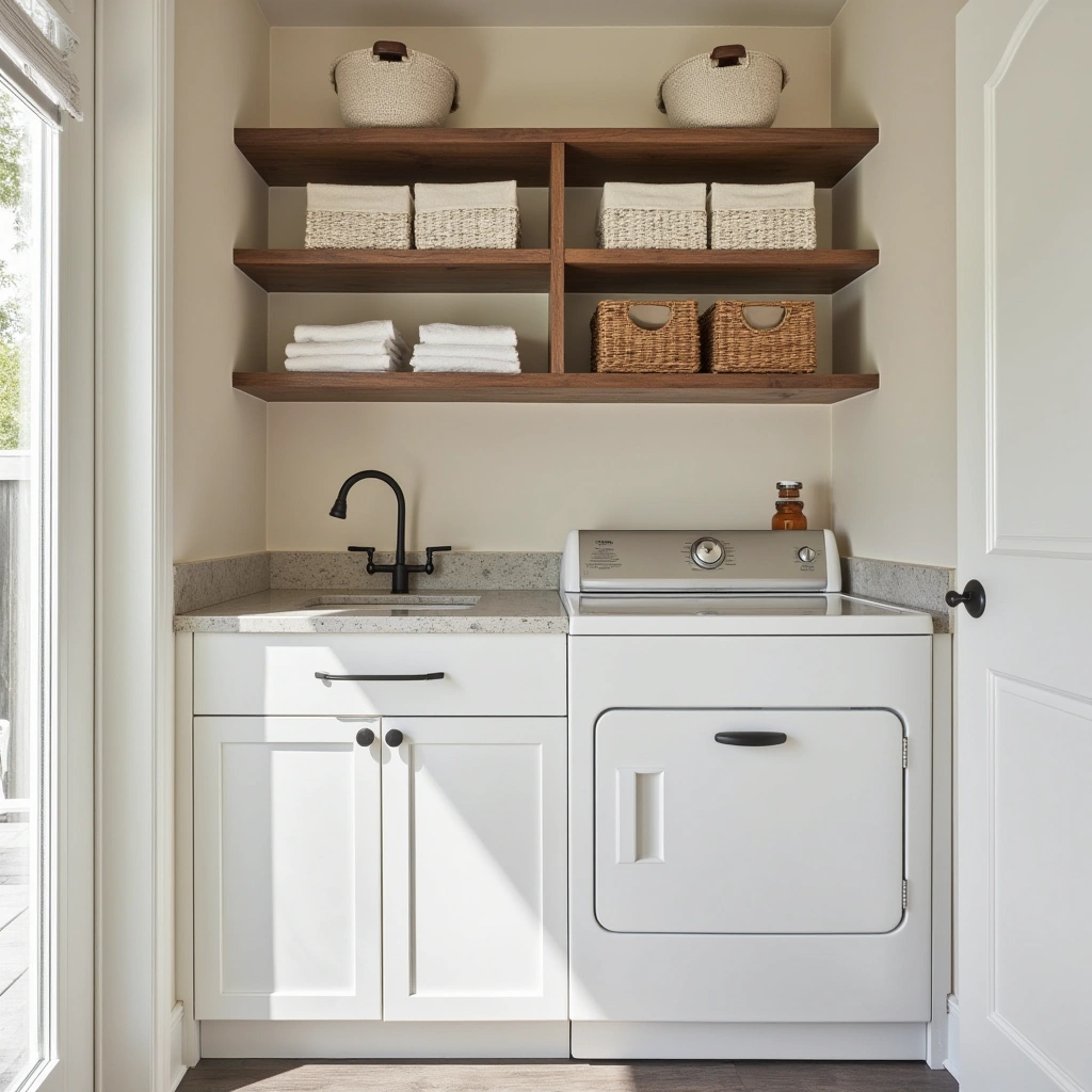 3. Open Shelving for Easy Access and Visual Airiness