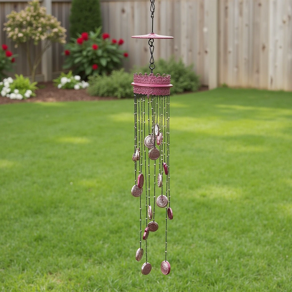 9. Wind Chimes from Dollar Store Items