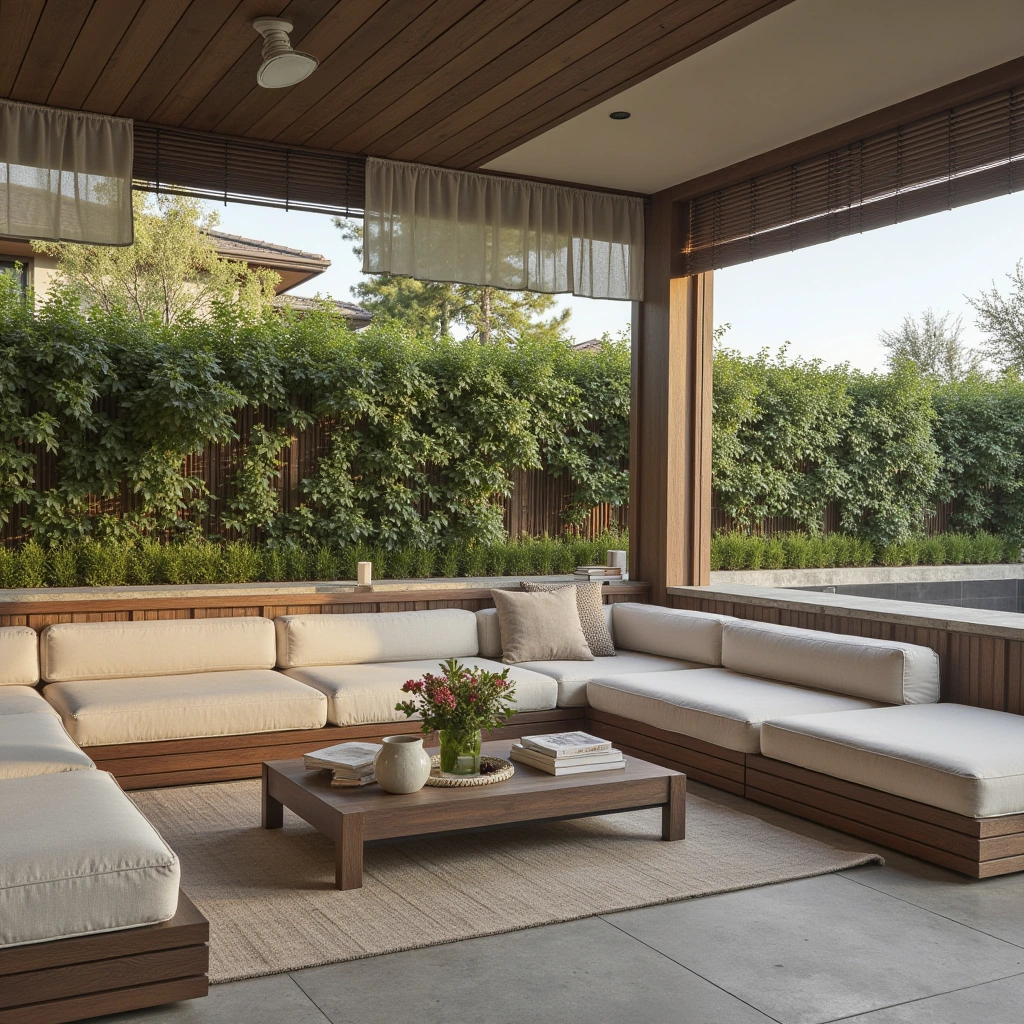 9. Playful Outdoor Lounge with Modular Seating