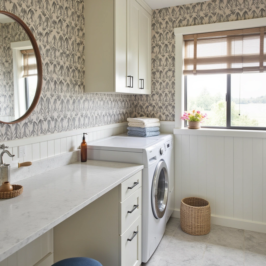 Why Choose Wallpaper for Your Laundry Room?