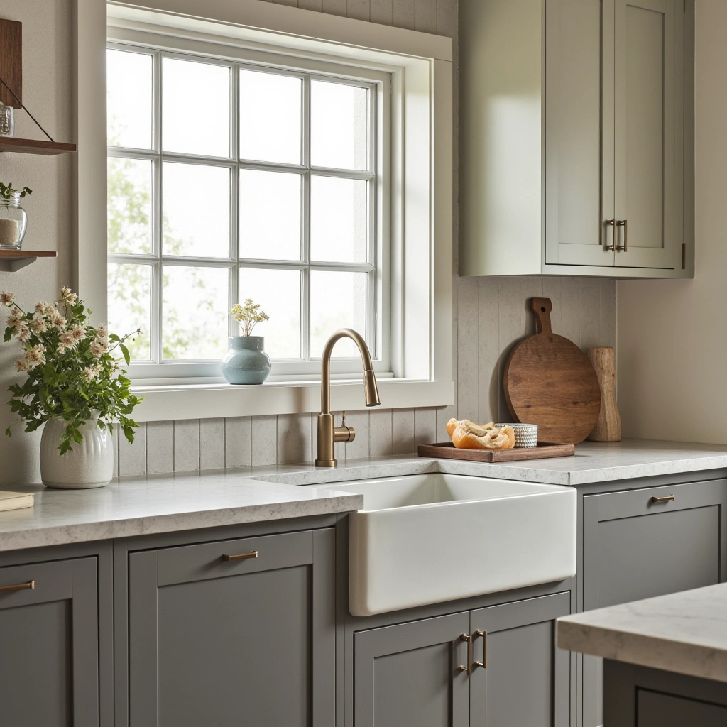 3. Apron-Front Sink for Practical Elegance