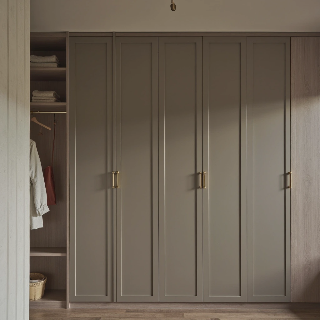 2. Minimalist Built-In Closet