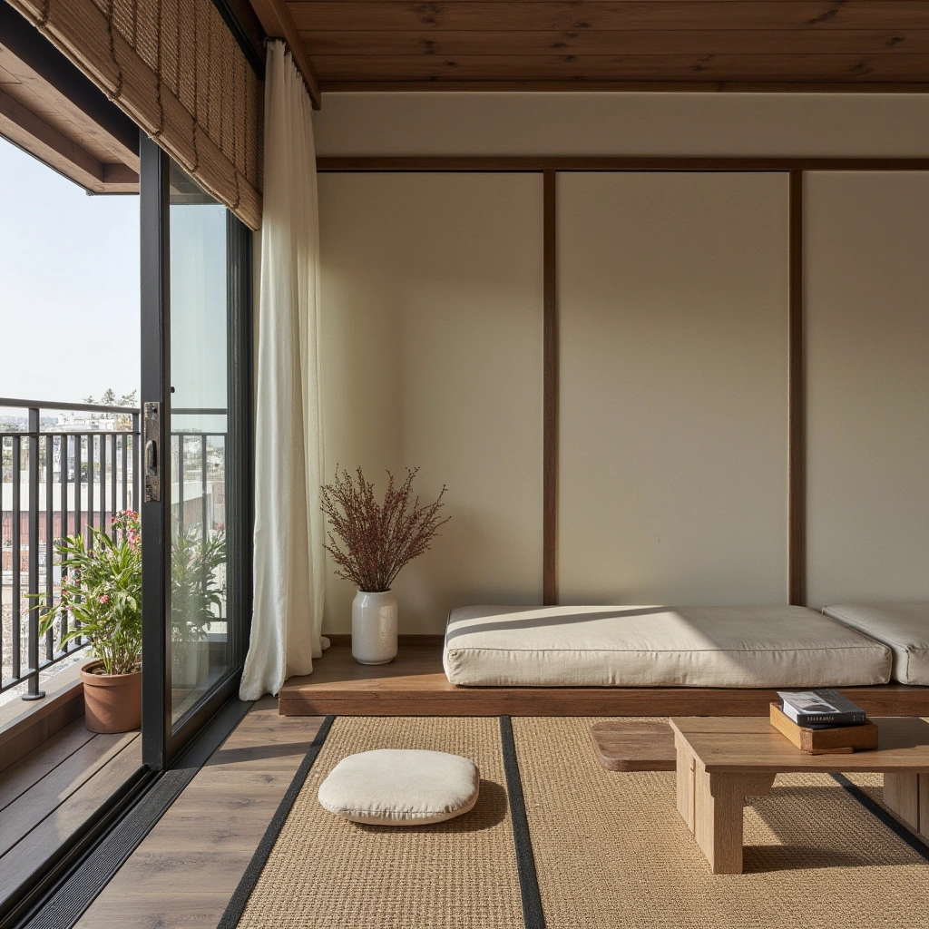 9. Zen Balcony: A Serene, Meditative Space