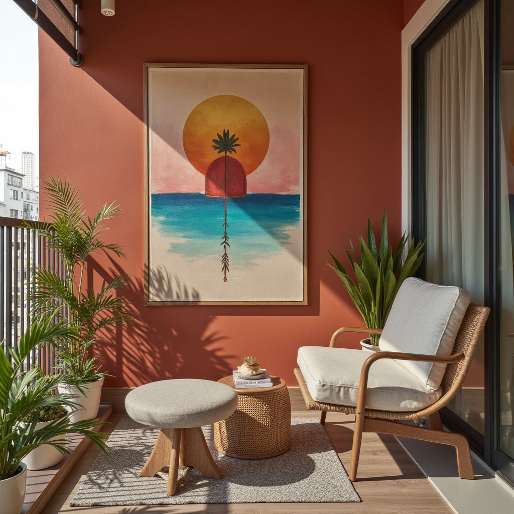 10. Art Lover&rsquo;s Balcony: Creative and Personal