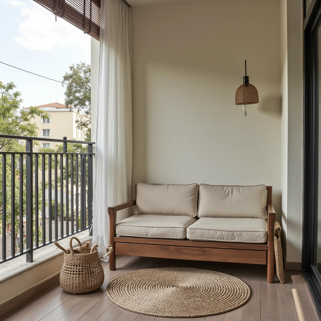 8. Multi-Functional Furniture Balcony: Small Space, Big Utility