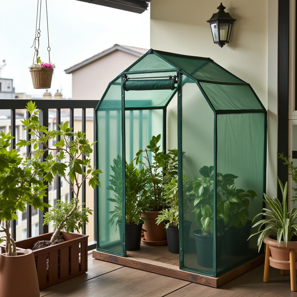 7. Balcony Greenhouse: Year-Round Gardening