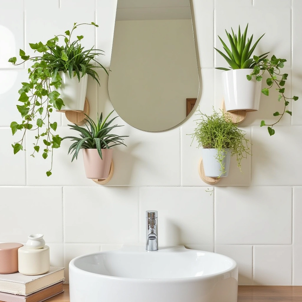 2. Wall-Mounted Planters to Save Floor Space