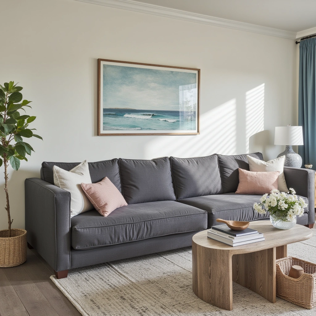 10 Dark Grey Couch Living Room Ideas