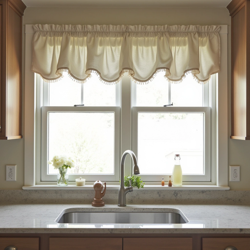 10. Scalloped Edged Curtains: Playful and Elegant