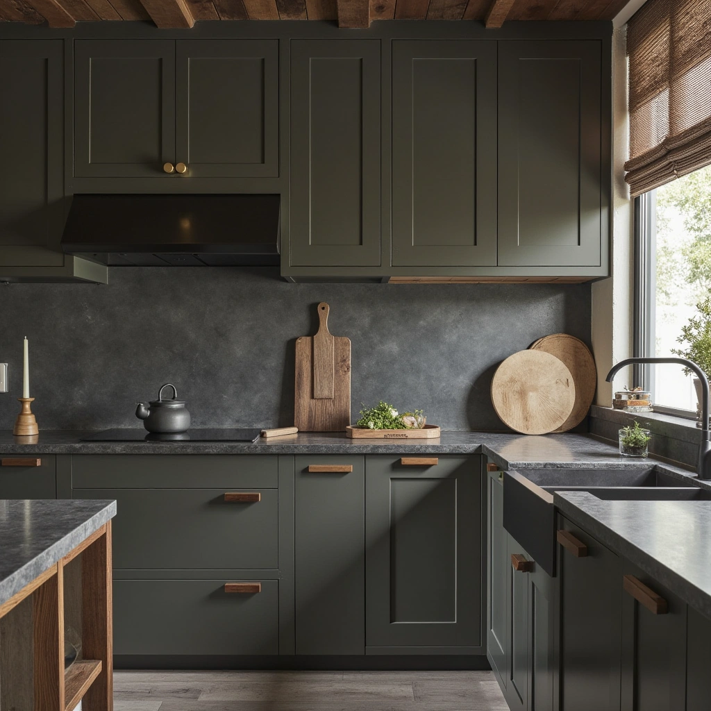 8. Soapstone Countertops with Vintage Charm