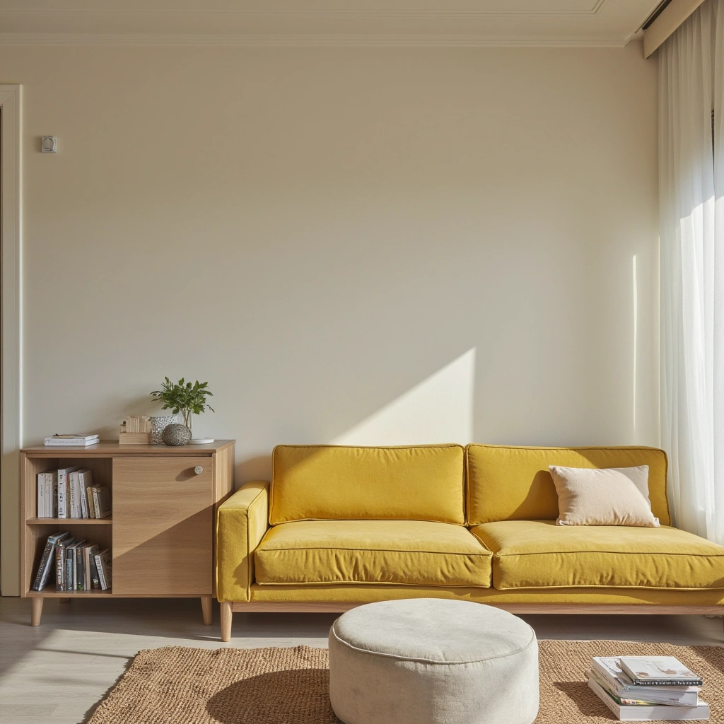 12 Minimalist Living Room Ideas with Yellow Sofa