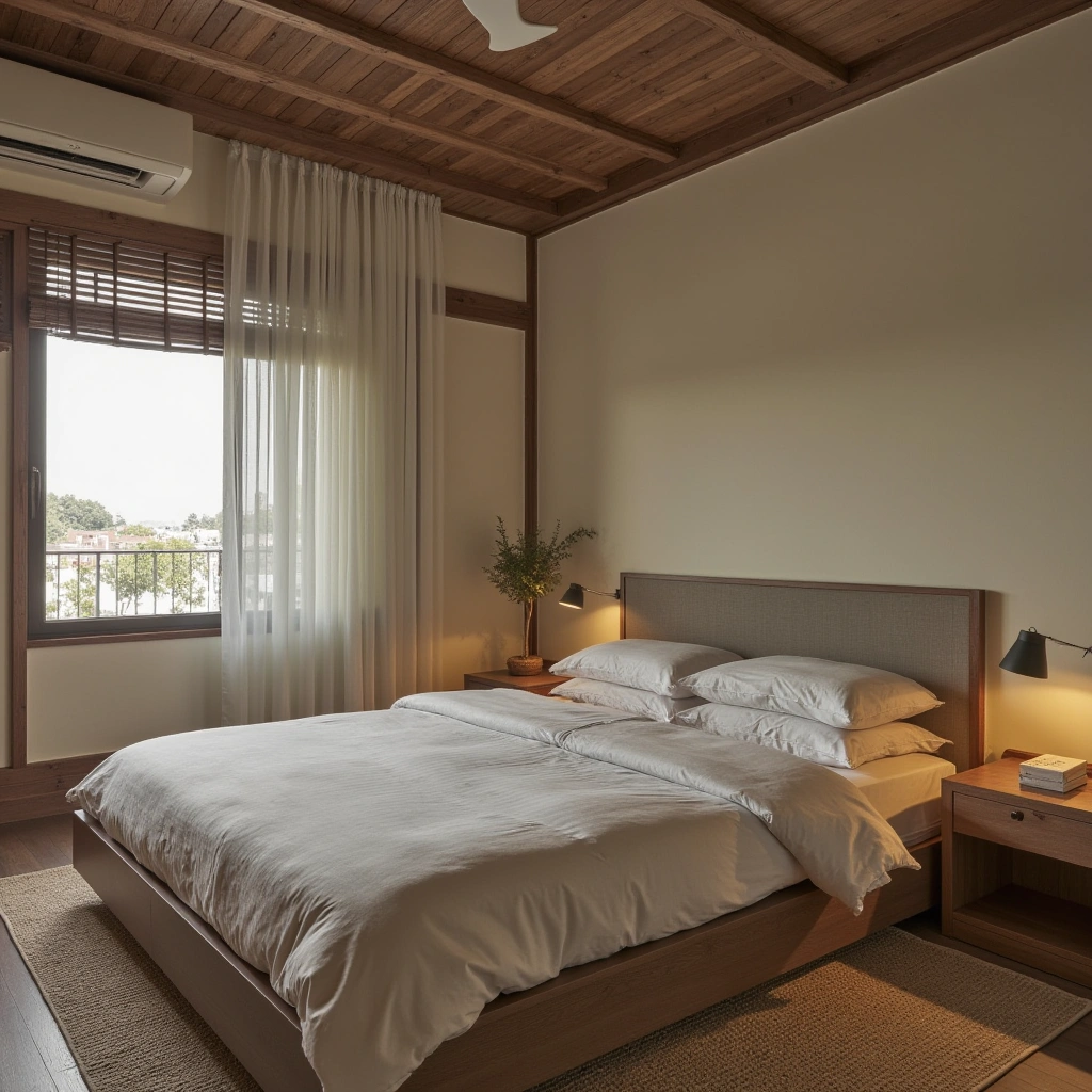 8. Japandi Farmhouse Chic