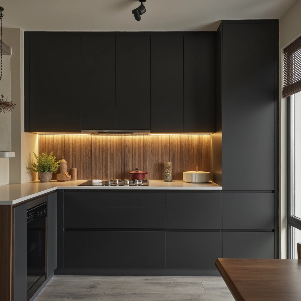Idea 2: Bold Black Cabinetry