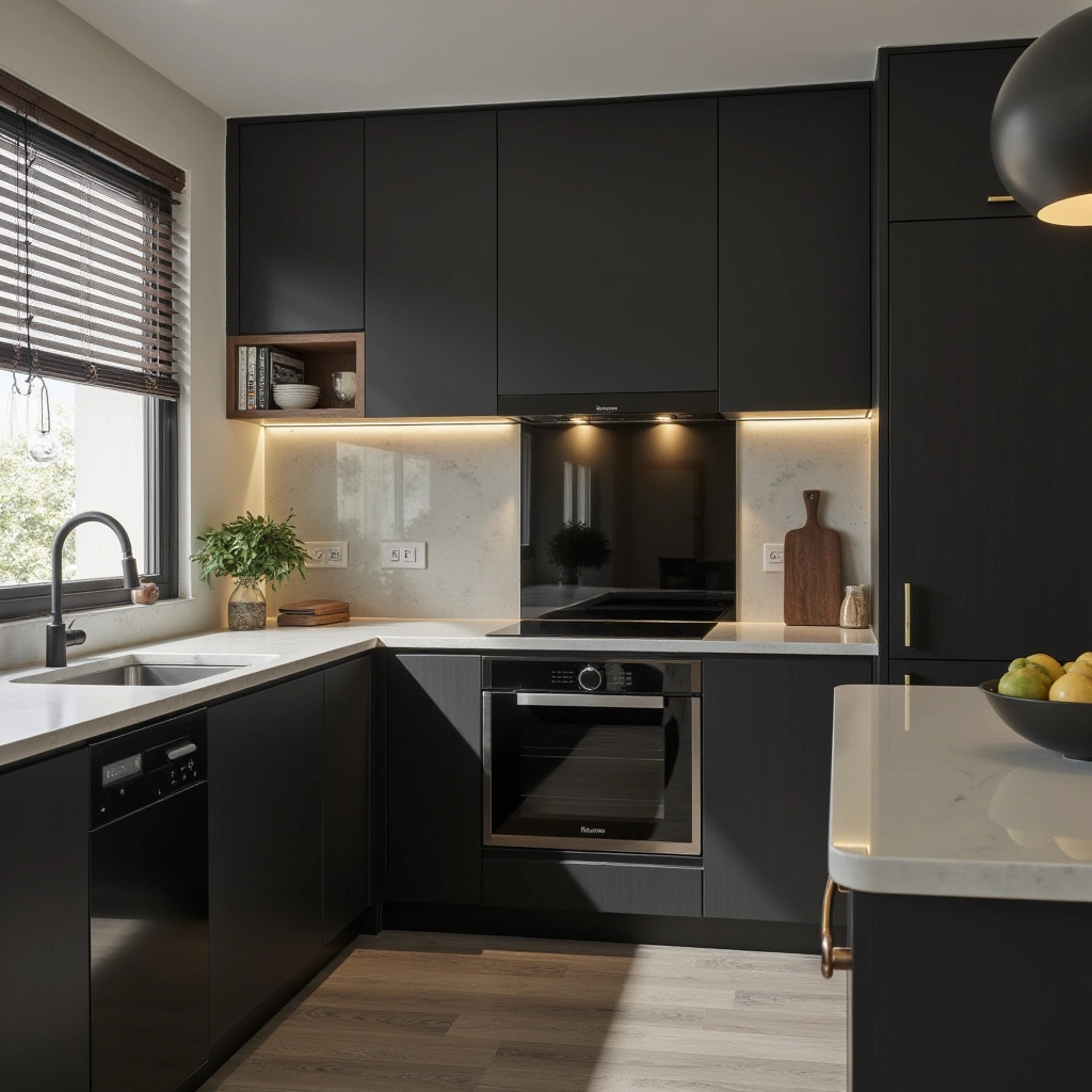 Idea 5: Sleek Black Appliances