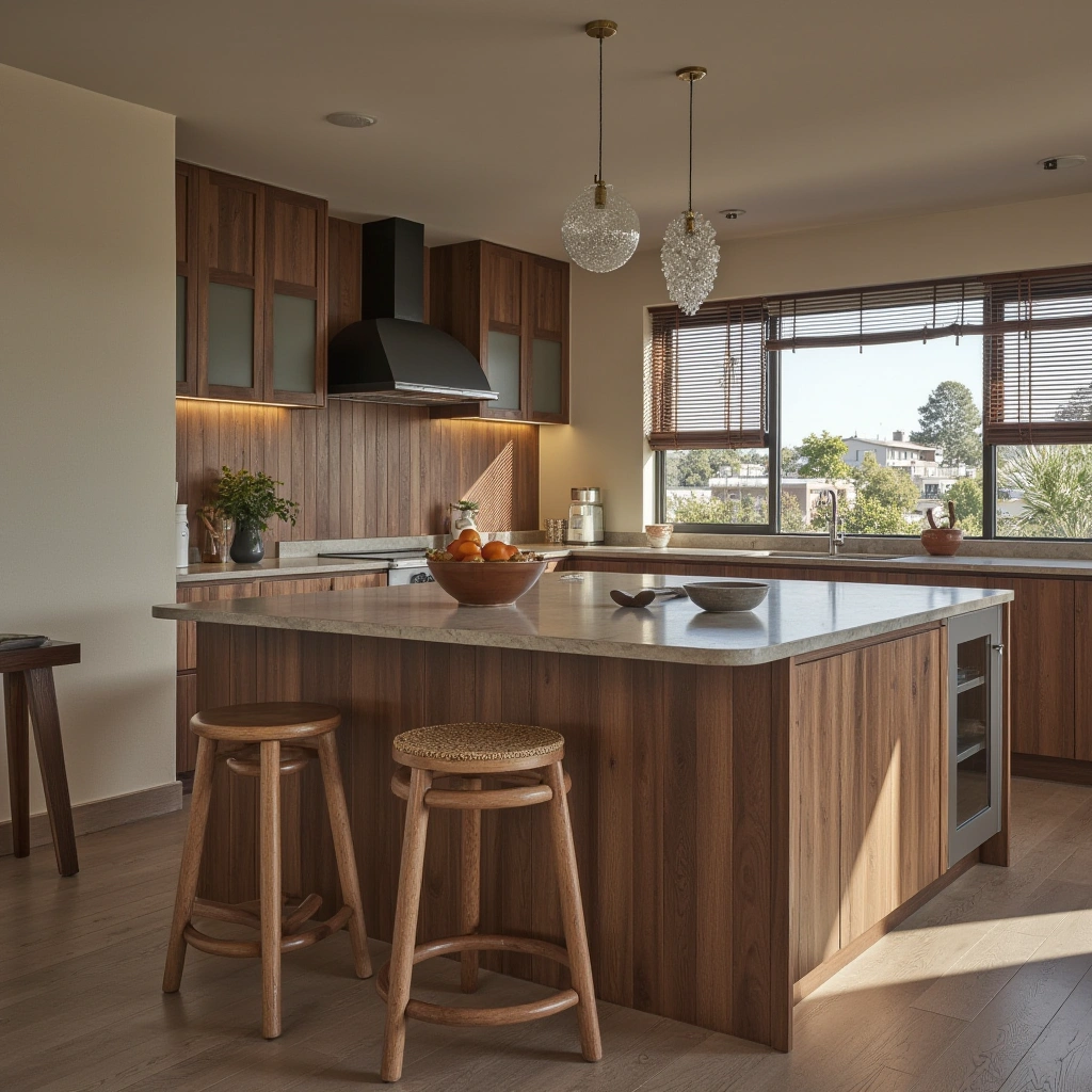 Wooden Kitchen Island for a Focal Point