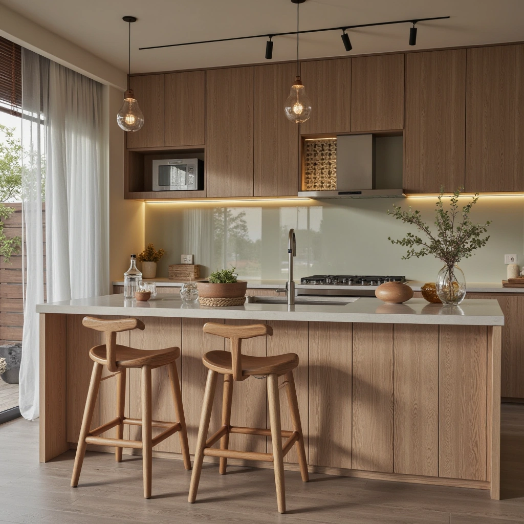 Wooden Bar Stools for a Cozy Seating Area