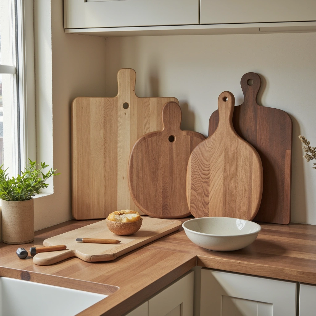 Wooden Cutting Boards for a Practical Touch