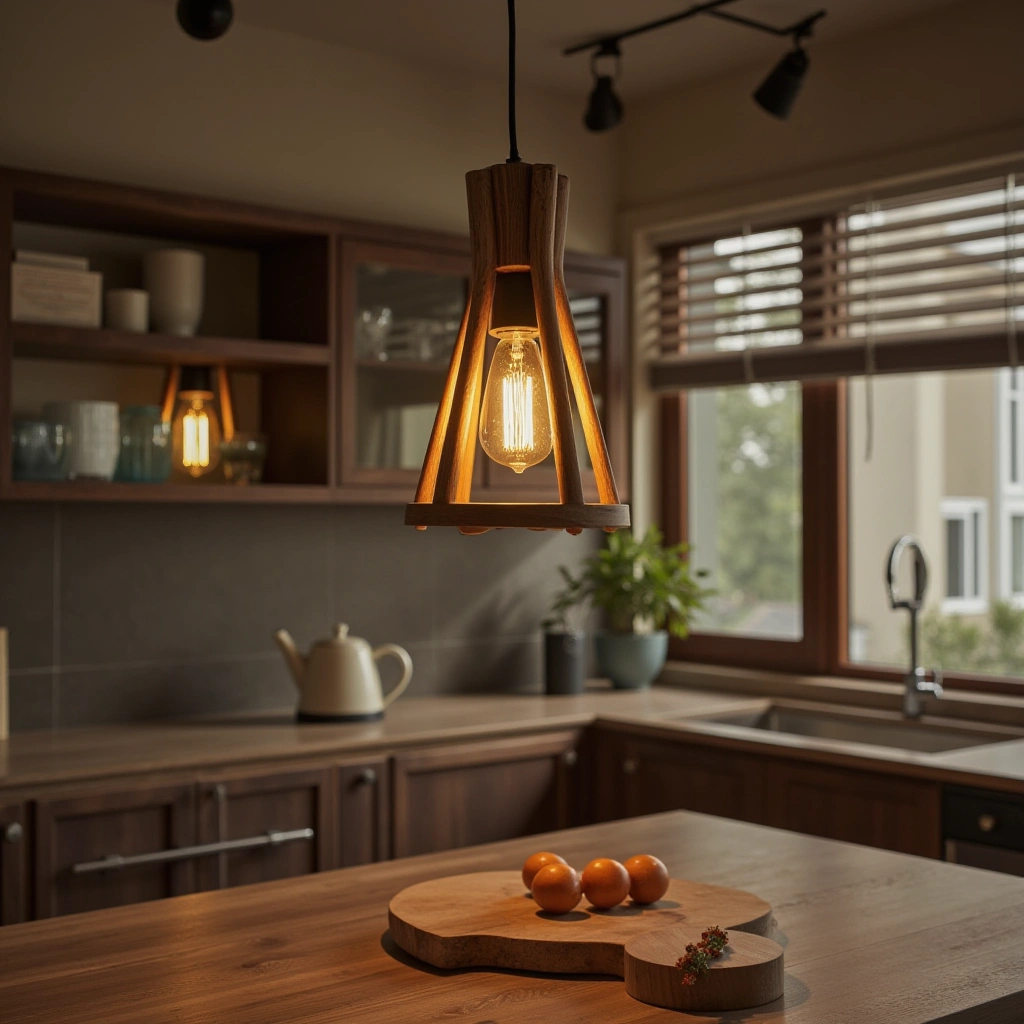 Wooden Light Fixtures for a Warm Glow