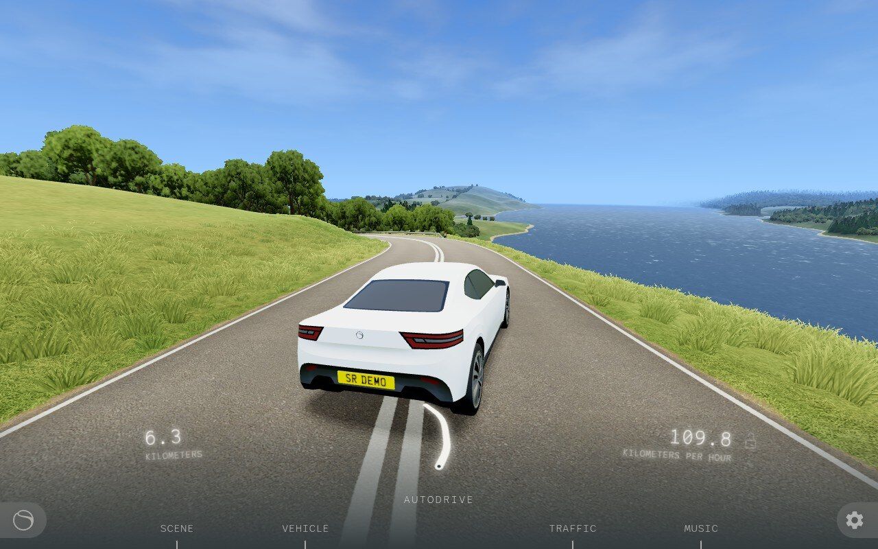 Chill Procedural Driving Game Introduces Clever Adaptive UI