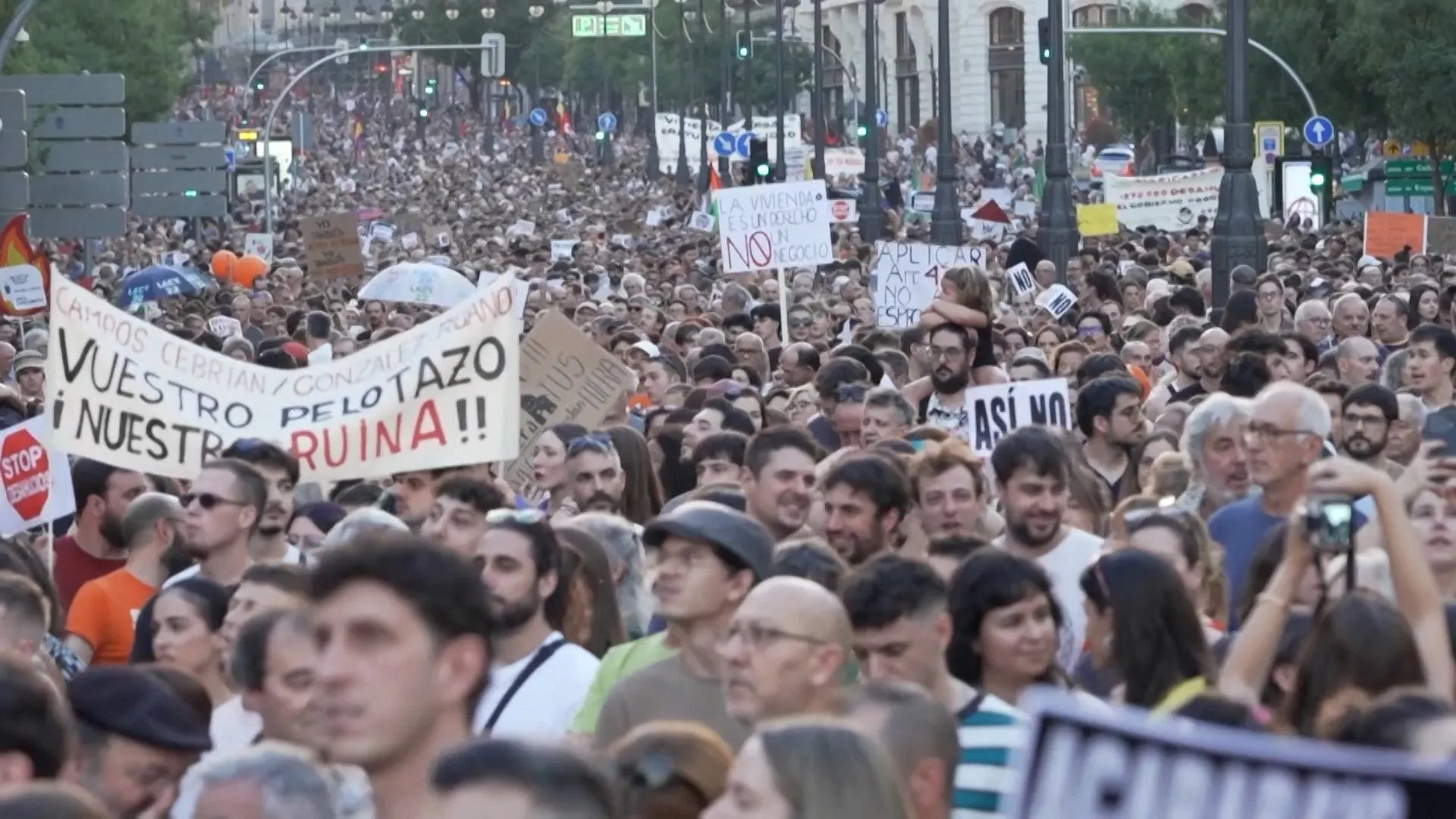 Thousands Protest in Madrid Over Spain's Housing Crisis